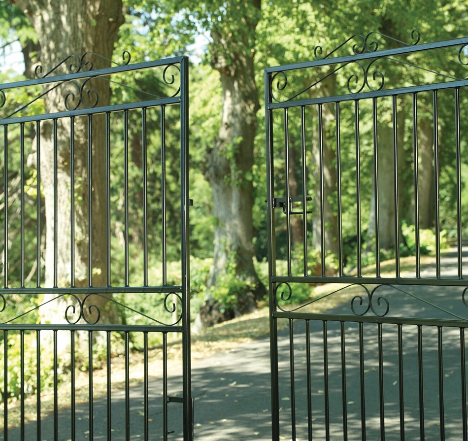 Marlborough wrought iron estate gates