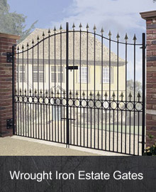View our Wrought Iron Estate Gates for sale