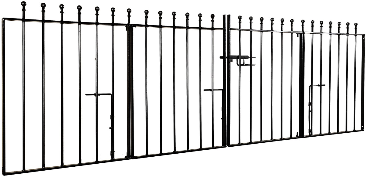 Manor flat top bi folding driveway gates design