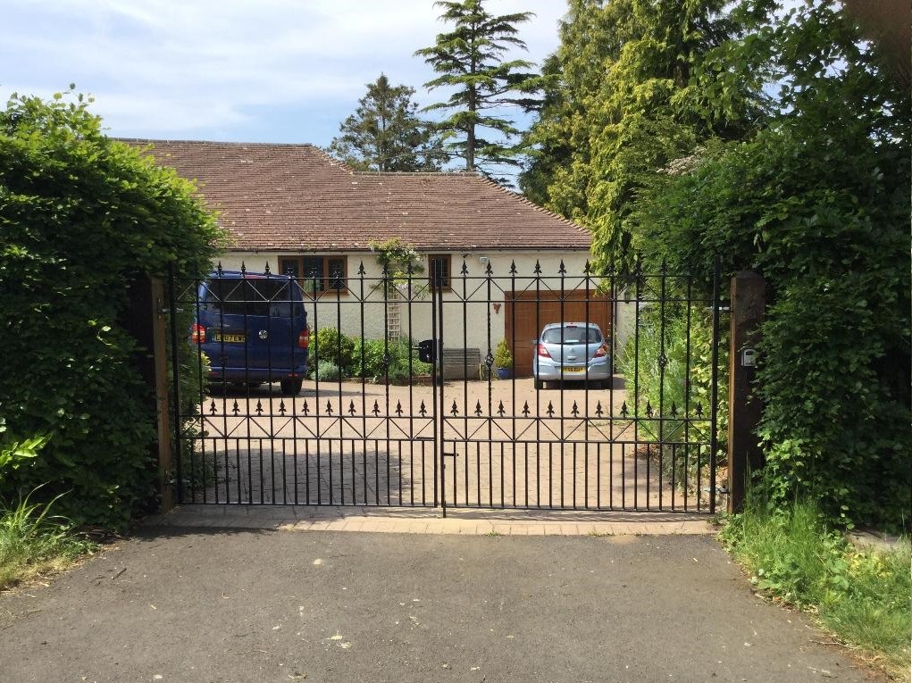 Royale Ascot wrought iron double estate gates