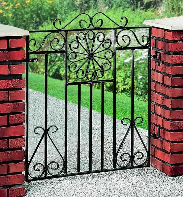 Regency Wrought Iron Style Metal Garden Gate